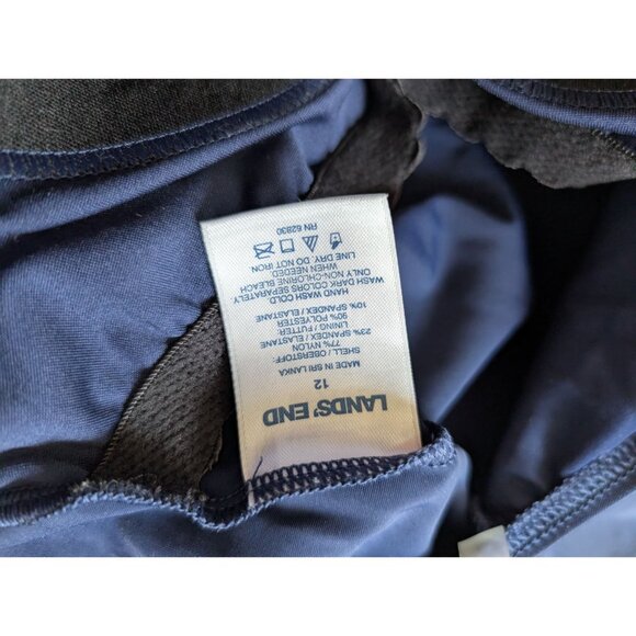 Lands End Womens Navy Blue One-Piece Swimsuit Size 12 - Picture 5 of 5